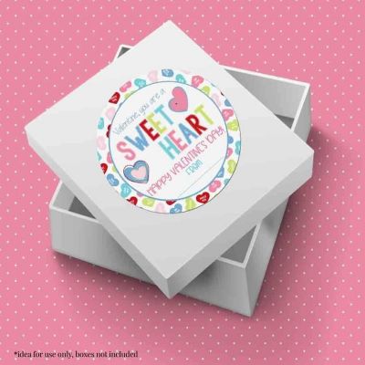AmandaCreation Conversation Heart Envelope Seals 40pc. Image 2
