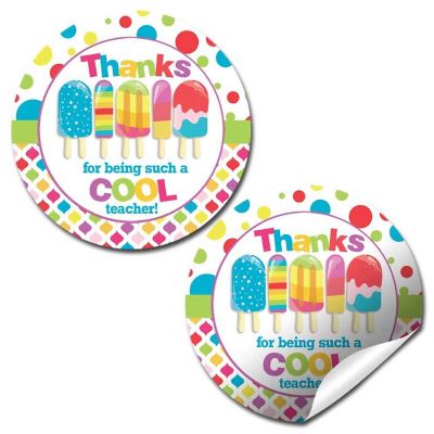AmandaCreation Cool Popsicle Appreciation Envelope Seals 40pc. Image 1