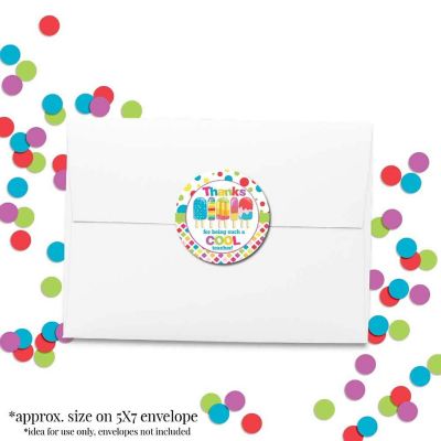 AmandaCreation Cool Popsicle Appreciation Envelope Seals 40pc. Image 3