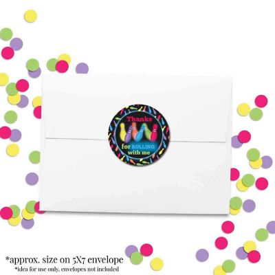 AmandaCreation Cosmic Glow Bowling Envelope Seals 40pc. Image 3