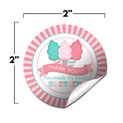 AmandaCreation Cotton Candy Sweet Envelope Seals 40pc. Image 1