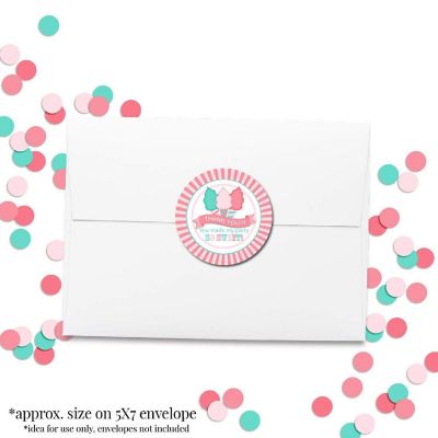 AmandaCreation Cotton Candy Sweet Envelope Seals 40pc. Image 3