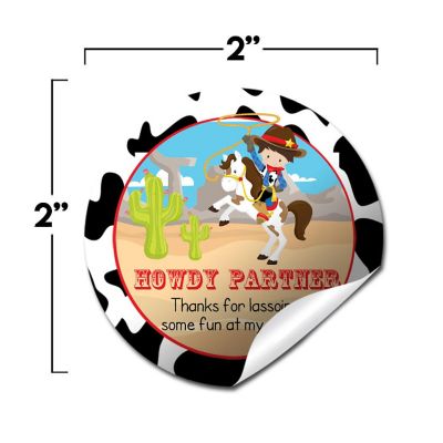 AmandaCreation Cowboy Envelope Seals 40pc. Image 1