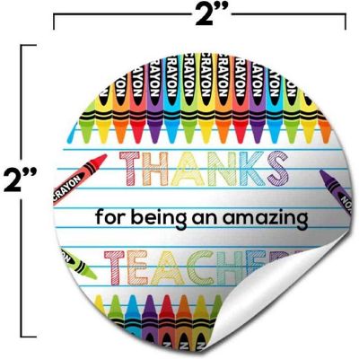 AmandaCreation Crayon Appreciation Envelope Seals 40pc. Image 1