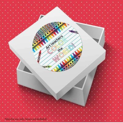 AmandaCreation Crayon Art Appreciation Envelope Seals 40pc. Image 2