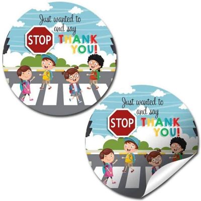 AmandaCreation Crossing Guard Appreciation Envelope Seals 40pc. Image 1