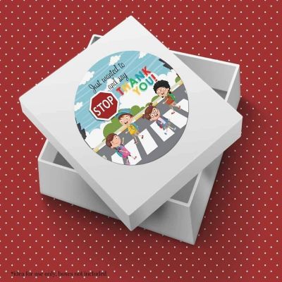 AmandaCreation Crossing Guard Appreciation Envelope Seals 40pc. Image 1