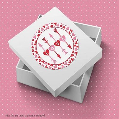 AmandaCreation Cupid's Arrows Valentine Envelope Seals 40pc. Image 1