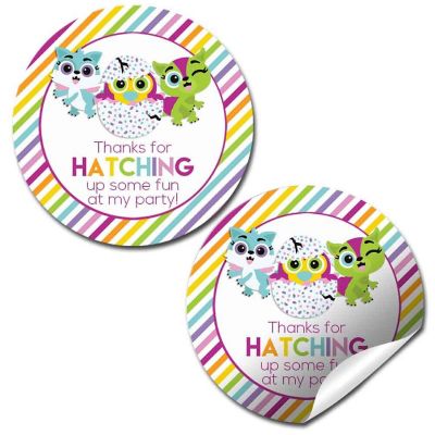 AmandaCreation Cute Hatching Animal Envelope Seals 40pc. Image 1