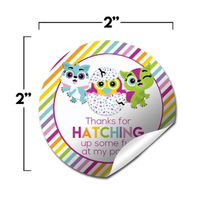 AmandaCreation Cute Hatching Animal Envelope Seals 40pc. Image 1