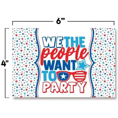 AmandaCreation Cute Patriotic Postcards 20pc. Image 3
