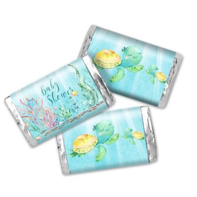 AmandaCreation Cute Sea Turtle Mini Candybar Wrappers 45pc. Image 1