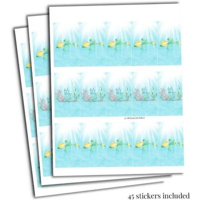 AmandaCreation Cute Sea Turtle Mini Candybar Wrappers 45pc. Image 1