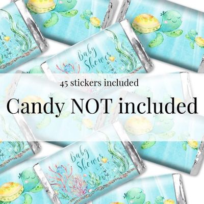 AmandaCreation Cute Sea Turtle Mini Candybar Wrappers 45pc. Image 3