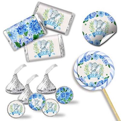 AmandaCreation Dahlia Elephant Blue Sticker Bundle 429pc. Image 1