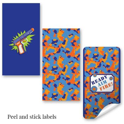 AmandaCreation Dart Gun Mini Candybar Wrappers 45pc. Image 2