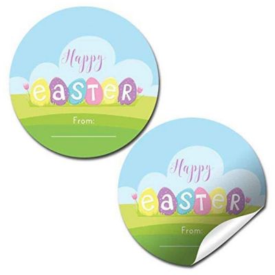 AmandaCreation Decorated Eggs Envelope Seals 40pc. Image 1