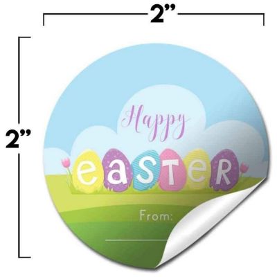 AmandaCreation Decorated Eggs Envelope Seals 40pc. Image 1
