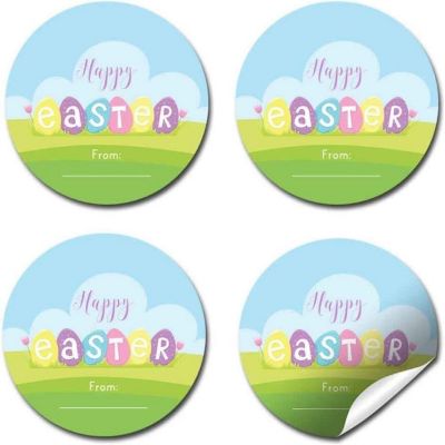 AmandaCreation Decorated Eggs Envelope Seals 40pc. Image 2