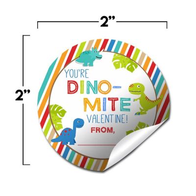 AmandaCreation Dinosaur Blue Envelope Seals 40pc. Image 1