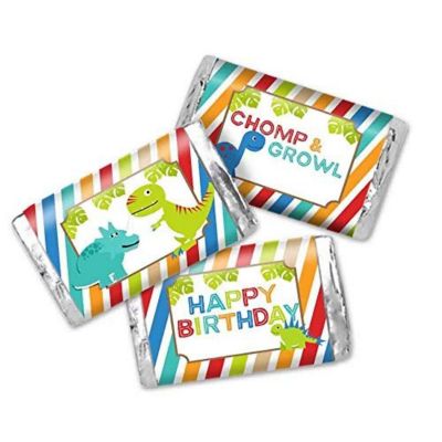 AmandaCreation Dinosaur Boy Mini Candybar Wrappers 45pcs Image 1