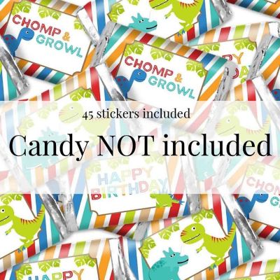 AmandaCreation Dinosaur Boy Mini Candybar Wrappers 45pcs Image 3