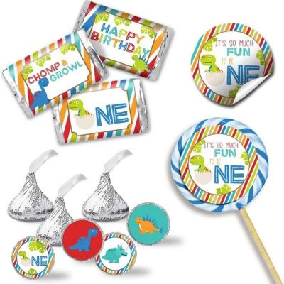 AmandaCreation Dinosaur First Birthday Sticker Bundle 429pc. Image 1