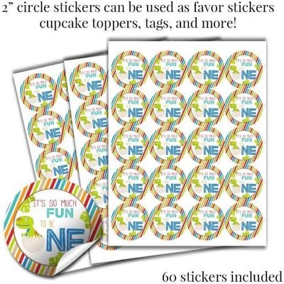 AmandaCreation Dinosaur First Birthday Sticker Bundle 429pc. Image 2