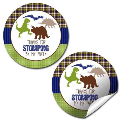 AmandaCreation Dinosaur Stomping By Envelope Seals 40pc. Image 1