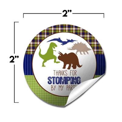 AmandaCreation Dinosaur Stomping By Envelope Seals 40pc. Image 1