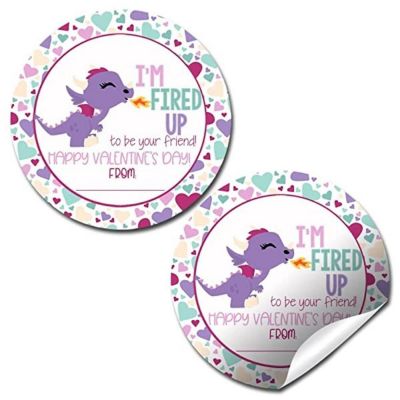 AmandaCreation Dragon Valentine Envelope Seals 40pc. Image 1