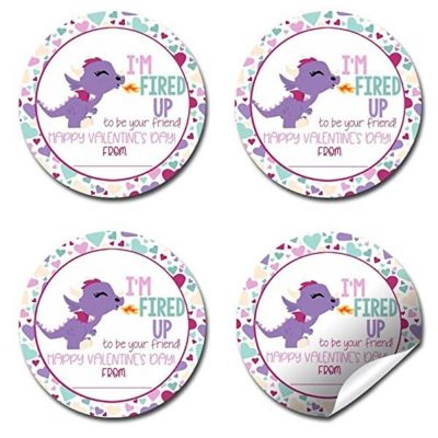 AmandaCreation Dragon Valentine Envelope Seals 40pc. Image 3