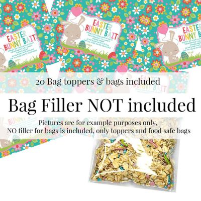 AmandaCreation Easter Bunny Bait Bag Toppers 40pc. BAG FILLER NOT INCLUDED Image 1