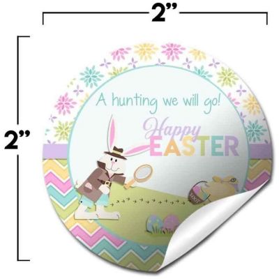 AmandaCreation Egg Hunt Detective Envelope Seals 40pc. Image 1