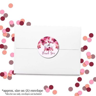 AmandaCreation Fall In Love Pink Envelope Seals 40pc. Image 3