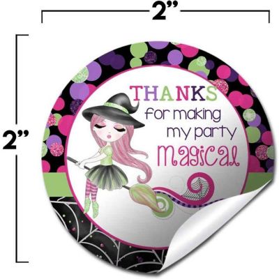 AmandaCreation Fancy Witch Envelope Seals 40pc. Image 1