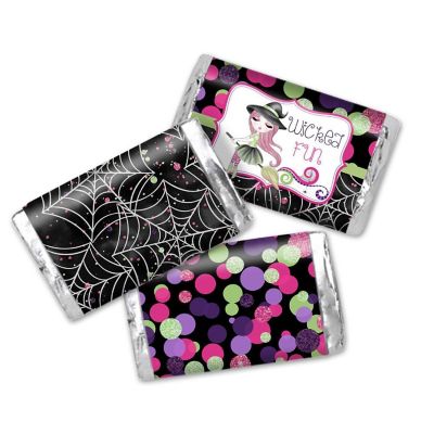 AmandaCreation Fancy Witch Mini Candybar Wrappers 45pc. Image 1