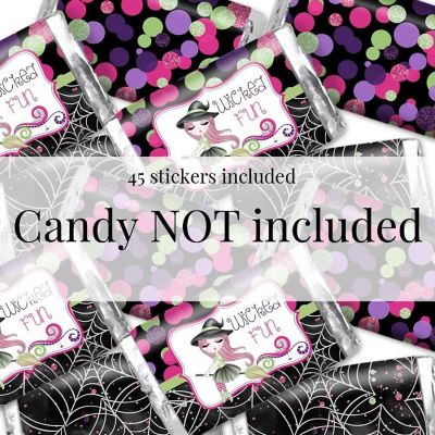 AmandaCreation Fancy Witch Mini Candybar Wrappers 45pc. Image 3
