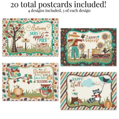 AmandaCreation Festive Harvest Postcards 20pc. Image 2