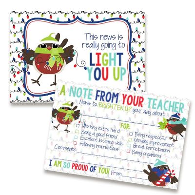 AmandaCreation Festive Owl Teacher Mail for Students 30pc. Image 1
