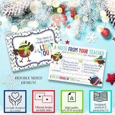 AmandaCreation Festive Owl Teacher Mail for Students 30pc. Image 1