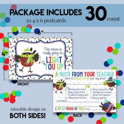 AmandaCreation Festive Owl Teacher Mail for Students 30pc. Image 2