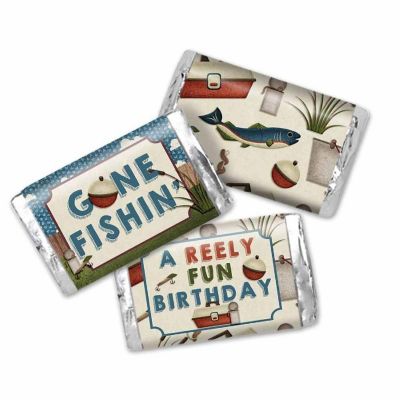 AmandaCreation Fishing Mini Candybar Wrappers 45pc. Image 1