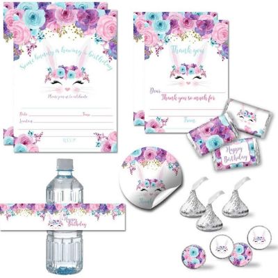 AmandaCreation Floral Bunny Party Bundle 381pc. Image 1