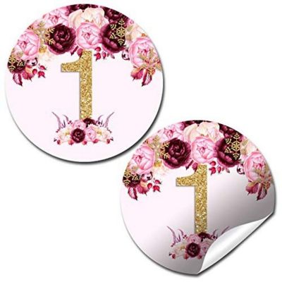 AmandaCreation Floral Princess Envelope Seals 40pc. Image 1