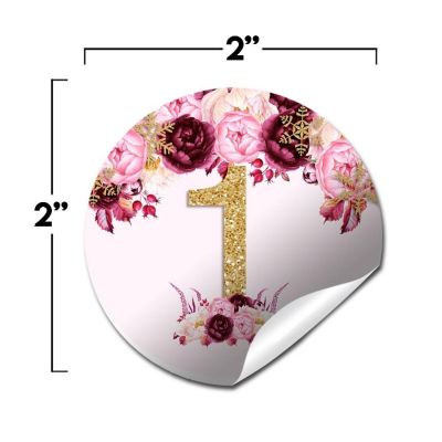 AmandaCreation Floral Princess Envelope Seals 40pc. Image 1