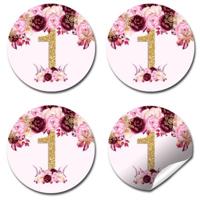 AmandaCreation Floral Princess Envelope Seals 40pc. Image 2