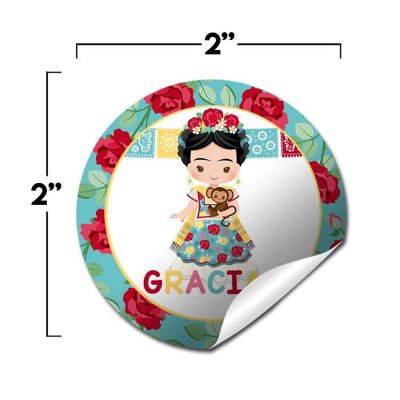 AmandaCreation Frida Kahlo Envelope Seals 40pc. Image 1