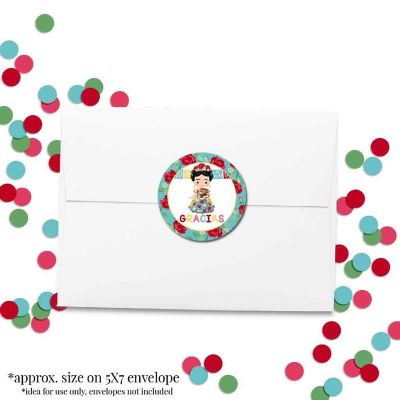 AmandaCreation Frida Kahlo Envelope Seals 40pc. Image 3