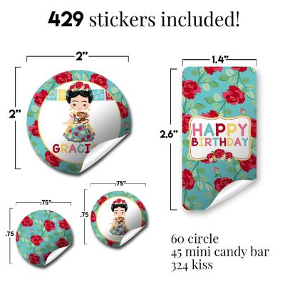 AmandaCreation Frida Kahlo Sticker Bundle 429pc. Image 2